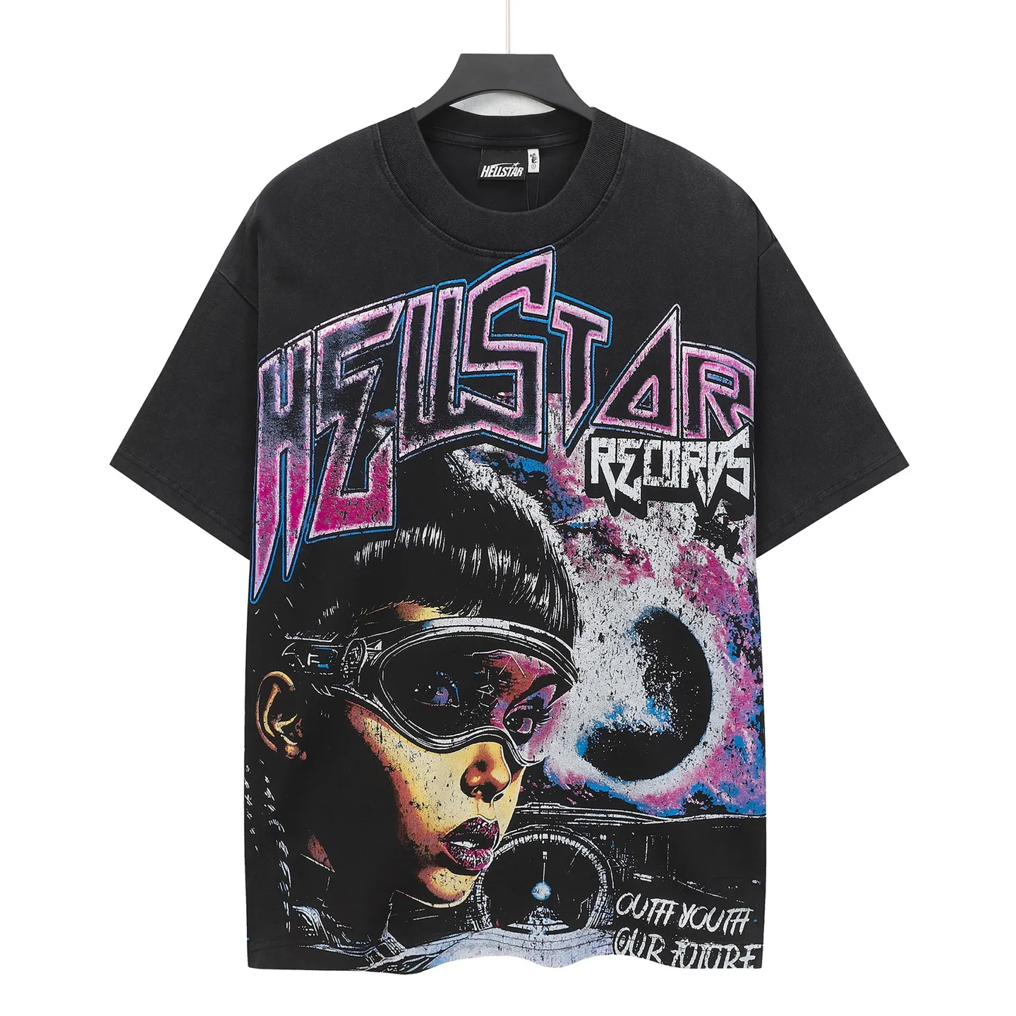 955# Black / I P62 Hellstar T （fabric):32 250 Sizes（size）：S-M- L- X L （colour）： Black 👉